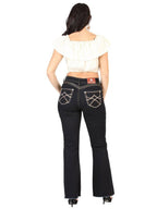 Centenario Women's Bootcut Denim Western Jeans 45544 - Medium Blue - OriginalWestern.com