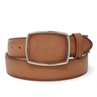 Genuine Premium Leather Western Belt with Metal Removable Buckle - Honey