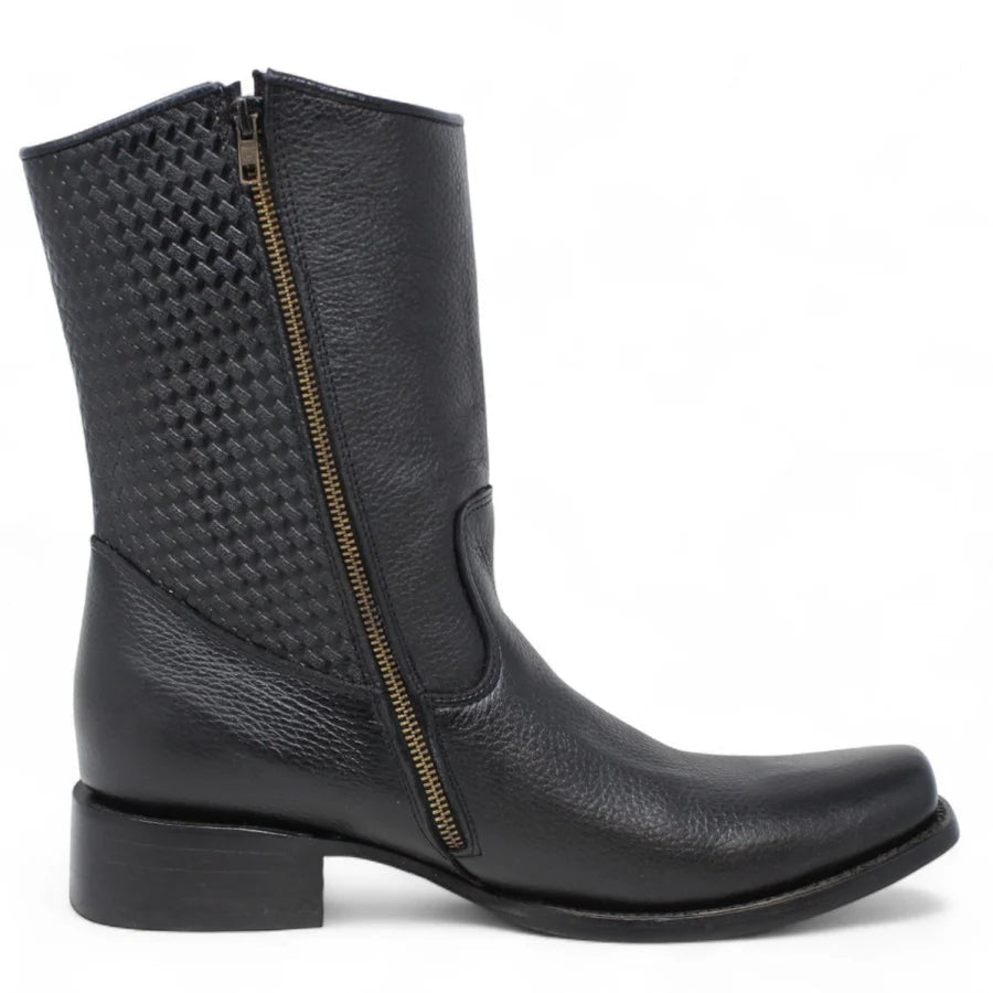 Cuadra Leather Mid - Calf Square Toe Boots - OriginalWestern.com