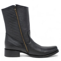 Cuadra Leather Mid - Calf Square Toe Boots - OriginalWestern.com