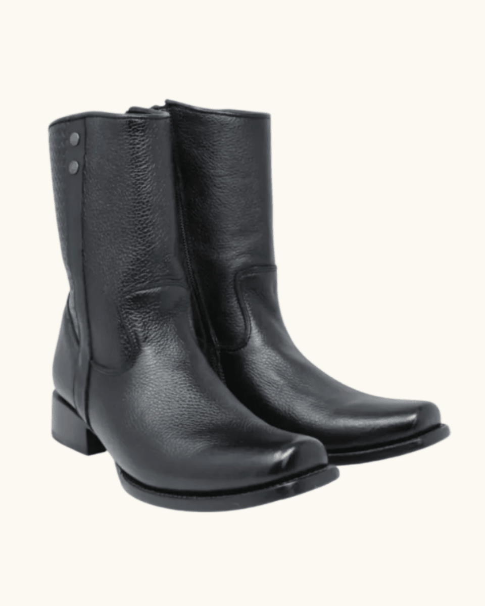 Cuadra Leather Mid - Calf Square Toe Boots - OriginalWestern.com