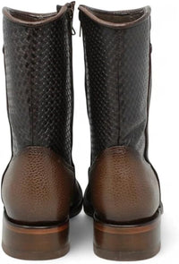 Cuadra Leather Mid - Calf Square Toe Boots - OriginalWestern.com