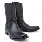 Cuadra Leather Mid - Calf Square Toe Boots - OriginalWestern.com