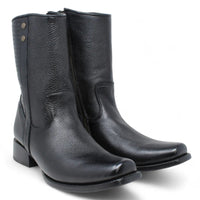 Cuadra Leather Mid - Calf Square Toe Boots - OriginalWestern.com