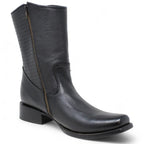 Cuadra Leather Mid - Calf Square Toe Boots - OriginalWestern.com