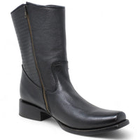 Cuadra Leather Mid - Calf Square Toe Boots - OriginalWestern.com