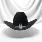 Cuernos Chuecos 1000X King Ranch Mink & Beaver Fur Felt Western Cowboy Hat - Black - OriginalWestern.com