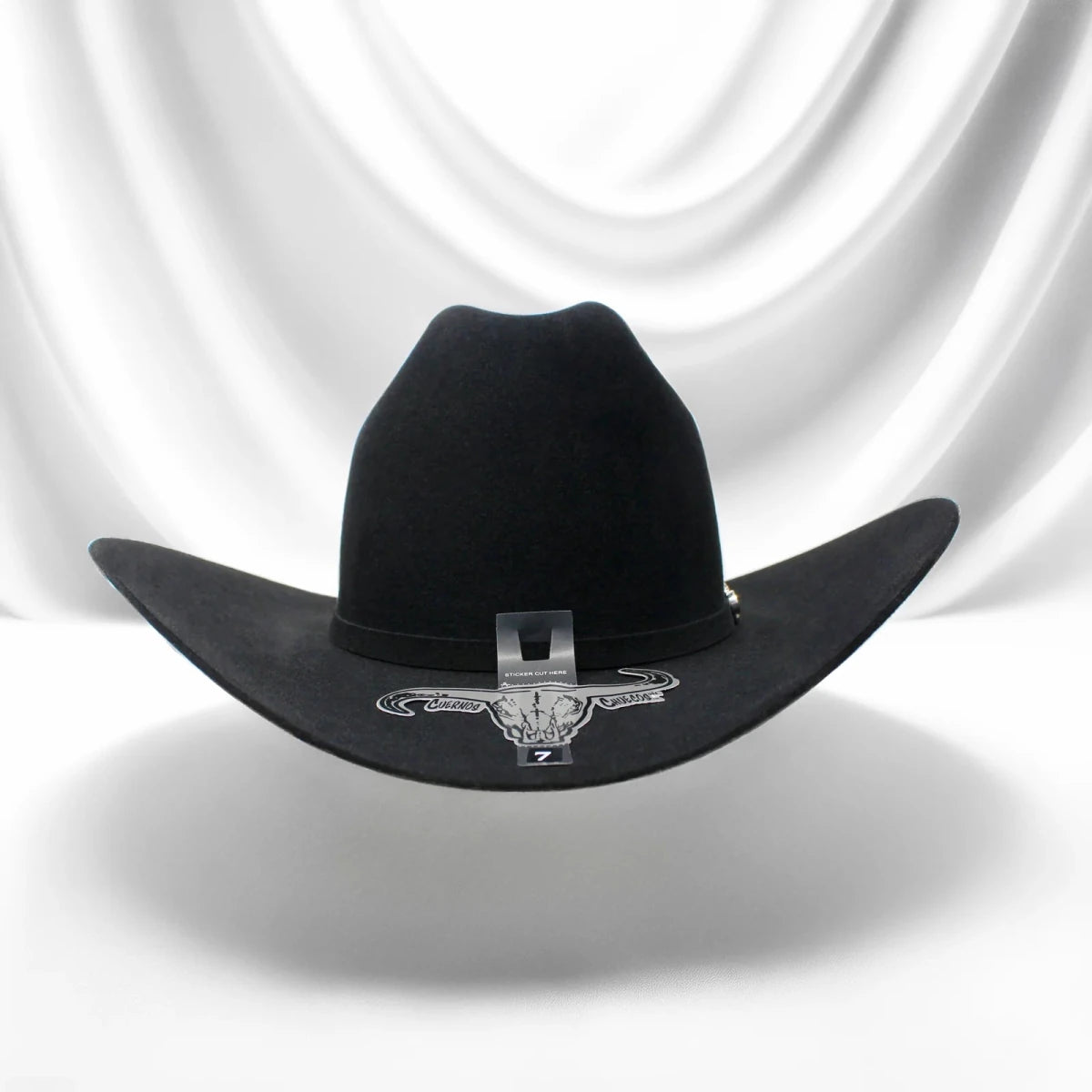 Cuernos Chuecos 1000X King Ranch Mink & Beaver Fur Felt Western Cowboy Hat - Black - OriginalWestern.com