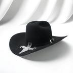 Cuernos Chuecos 1000X King Ranch Mink & Beaver Fur Felt Western Cowboy Hat - Black - OriginalWestern.com