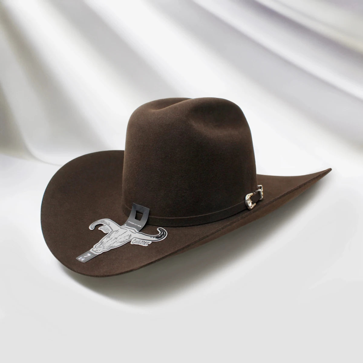 Cuernos Chuecos 1000X King Ranch Mink & Beaver Fur Felt Western Cowboy Hat - Brown - OriginalWestern.com