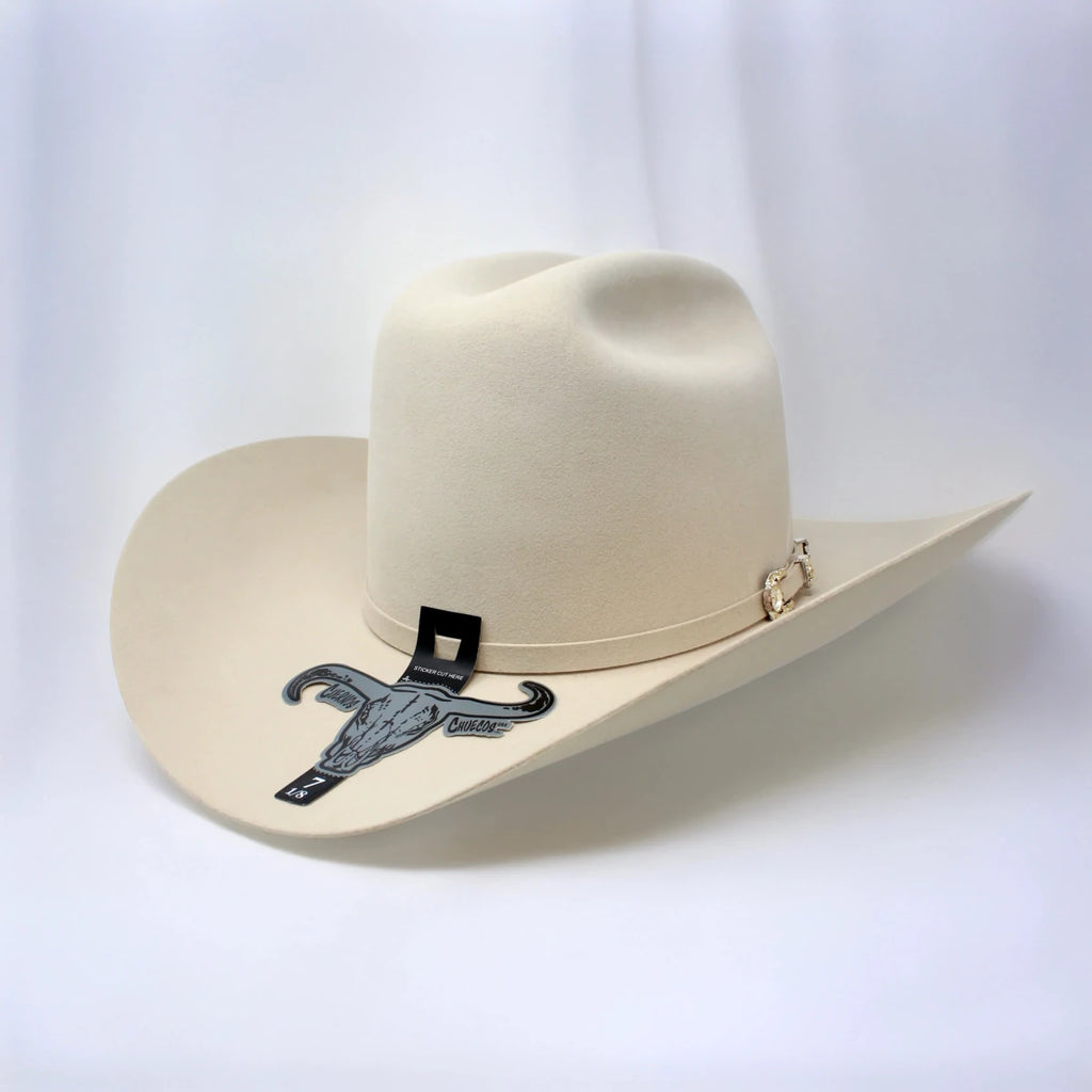 Cuernos Chuecos 1000X King Ranch Mink & Beaver Fur Felt Western Cowboy Hat - Silverbelly - OriginalWestern.com