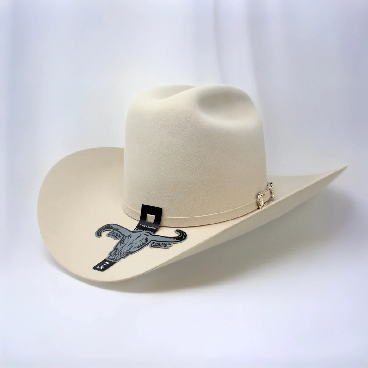 Cuernos Chuecos 1000X King Ranch Mink & Beaver Fur Felt Western Cowboy Hat - Silverbelly - OriginalWestern.com