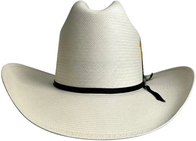 Cuernos Chuecos 100X Durango Style Western Cowboy Shantung Straw Hat - OriginalWestern.com