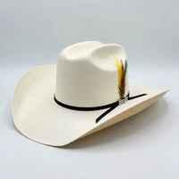 Cuernos Chuecos 100X George Style Western Cowboy Shantung Straw Hat - OriginalWestern.com
