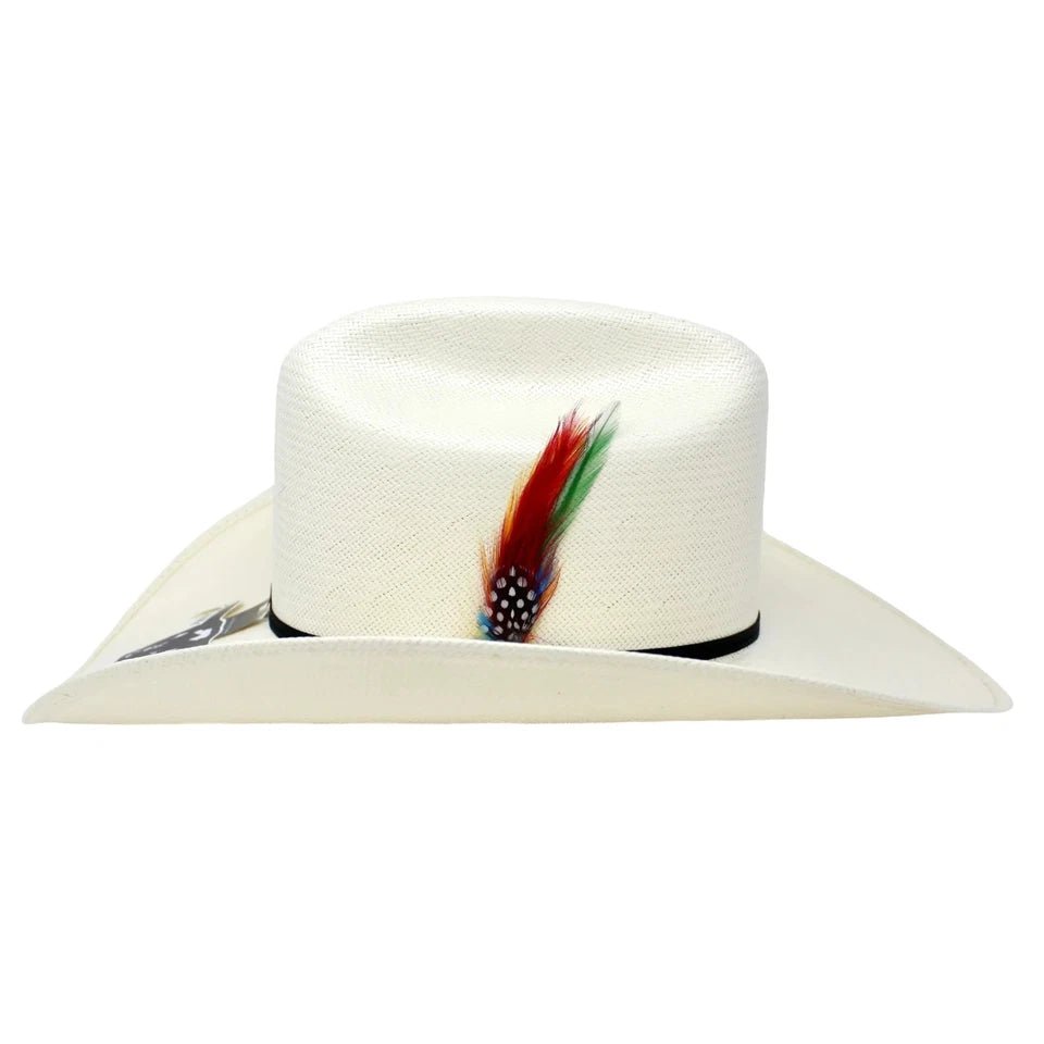 Cuernos Chuecos 100X George Style Western Cowboy Shantung Straw Hat - OriginalWestern.com