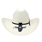 Cuernos Chuecos 100X George Style Western Cowboy Shantung Straw Hat - OriginalWestern.com