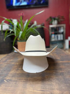 Cuernos Chuecos 100X George Style Western Cowboy Shantung Straw Hat - OriginalWestern.com