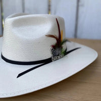 Cuernos Chuecos 100X Indiana Style Western Cowboy Shantung Straw Hat - OriginalWestern.com