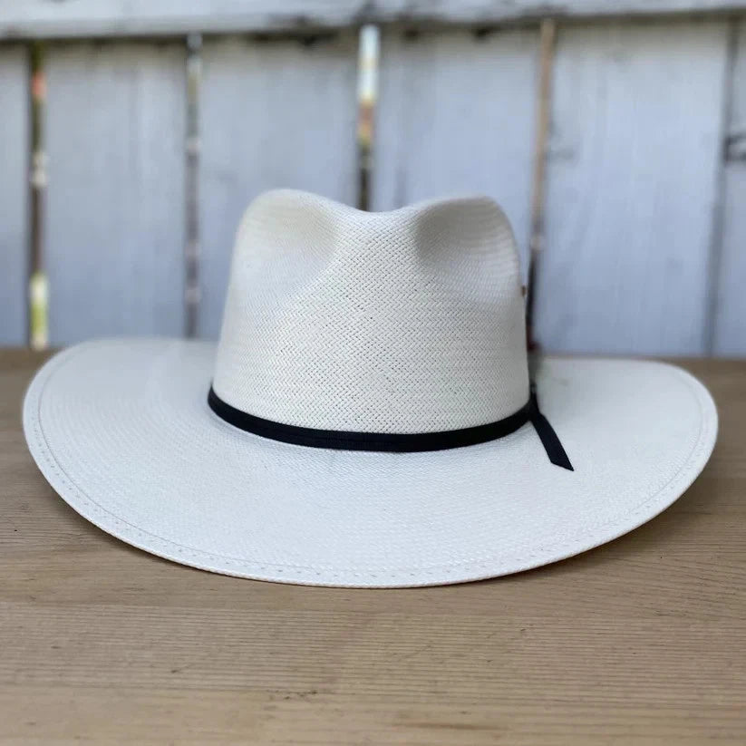 Cuernos Chuecos 100X Indiana Style Western Cowboy Shantung Straw Hat - OriginalWestern.com