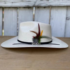 Cuernos Chuecos 100X Indiana Style Western Cowboy Shantung Straw Hat - OriginalWestern.com