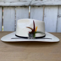 Cuernos Chuecos 100X Indiana Style Western Cowboy Shantung Straw Hat - OriginalWestern.com
