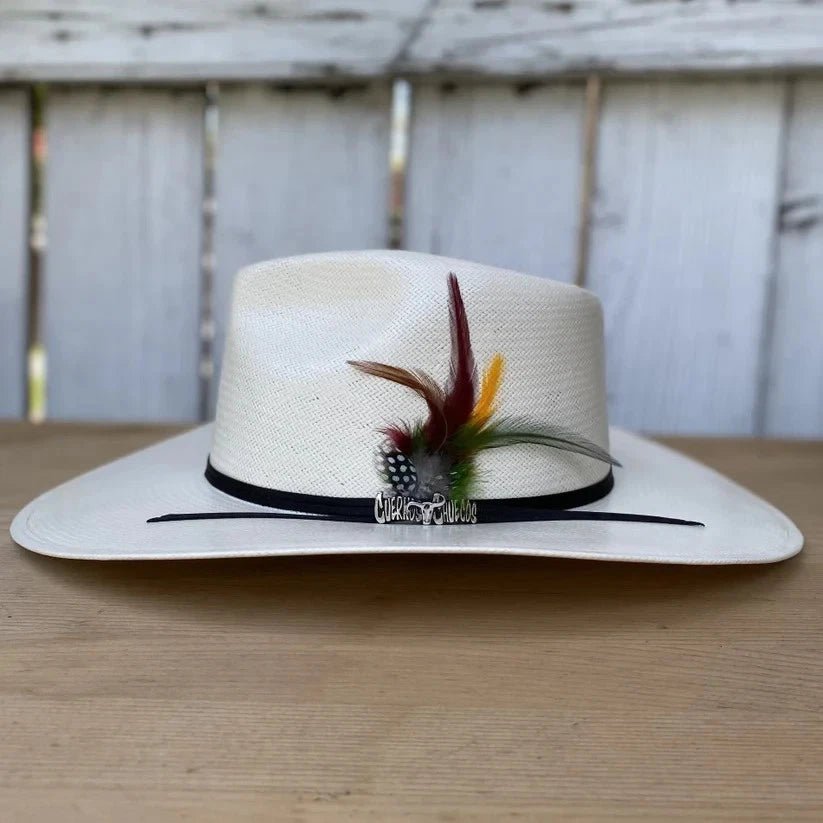 Cuernos Chuecos 100X Indiana Style Western Cowboy Shantung Straw Hat - OriginalWestern.com
