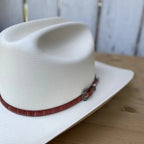 Cuernos Chuecos 100X Julion Milano Style Western Cowboy Shantung Straw Hat - OriginalWestern.com