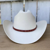 Cuernos Chuecos 100X Julion Milano Style Western Cowboy Shantung Straw Hat - OriginalWestern.com