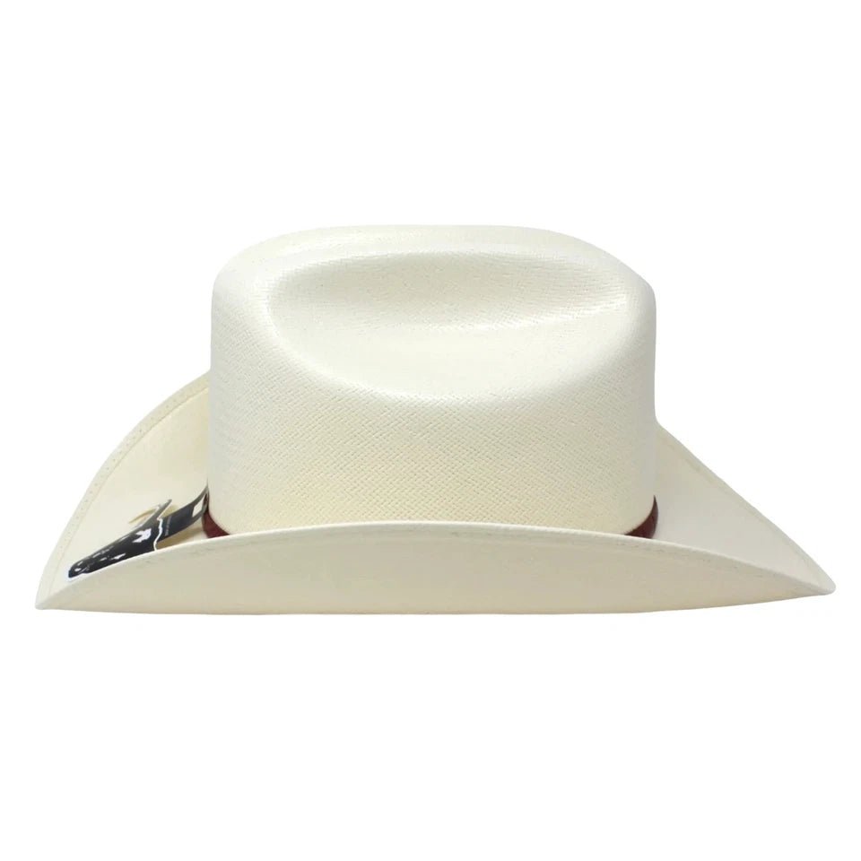 Cuernos Chuecos 100X Julion Milano Style Western Cowboy Shantung Straw Hat - OriginalWestern.com