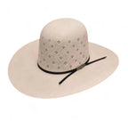 Cuernos Chuecos 100X Open Crown Flower Style Western Cowboy Shantung Straw Hat - OriginalWestern.com