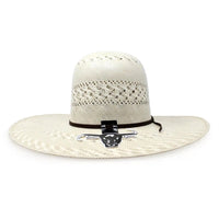 Cuernos Chuecos 100X Open Crown Randas Style Cowboy Shantung Straw Hat - OriginalWestern.com