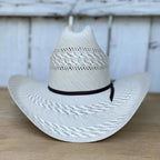 Cuernos Chuecos 100X Sonora 3-Randas Style Western Cowboy Shantung Straw Hat - OriginalWestern.com