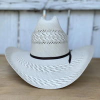 Cuernos Chuecos 100X Sonora 3-Randas Style Western Cowboy Shantung Straw Hat - OriginalWestern.com