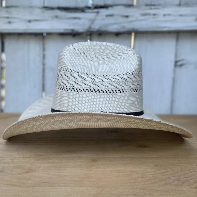Cuernos Chuecos 100X Sonora 3-Randas Style Western Cowboy Shantung Straw Hat - OriginalWestern.com