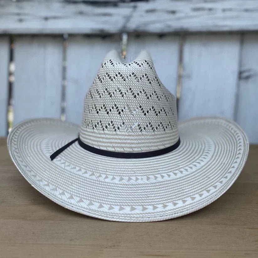 Cuernos Chuecos 100X Sonora Mountain Peak Style Western Cowboy Shantung Straw Hat - OriginalWestern.com
