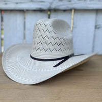 Cuernos Chuecos 100X Sonora Mountain Peak Style Western Cowboy Shantung Straw Hat - OriginalWestern.com