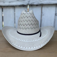 Cuernos Chuecos 100X Sonora Mountain Peak Style Western Cowboy Shantung Straw Hat - OriginalWestern.com