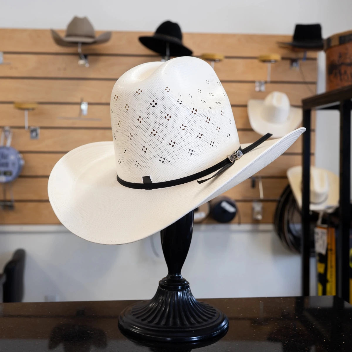 Cuernos Chuecos 100X Sonora Randa Flower Style Western Cowboy Shantung Straw Hat - OriginalWestern.com