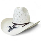 Cuernos Chuecos 100X Sonora Randa Flower Style Western Cowboy Shantung Straw Hat - OriginalWestern.com