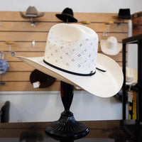 Cuernos Chuecos 100X Sonora Randa Flower Style Western Cowboy Shantung Straw Hat - OriginalWestern.com