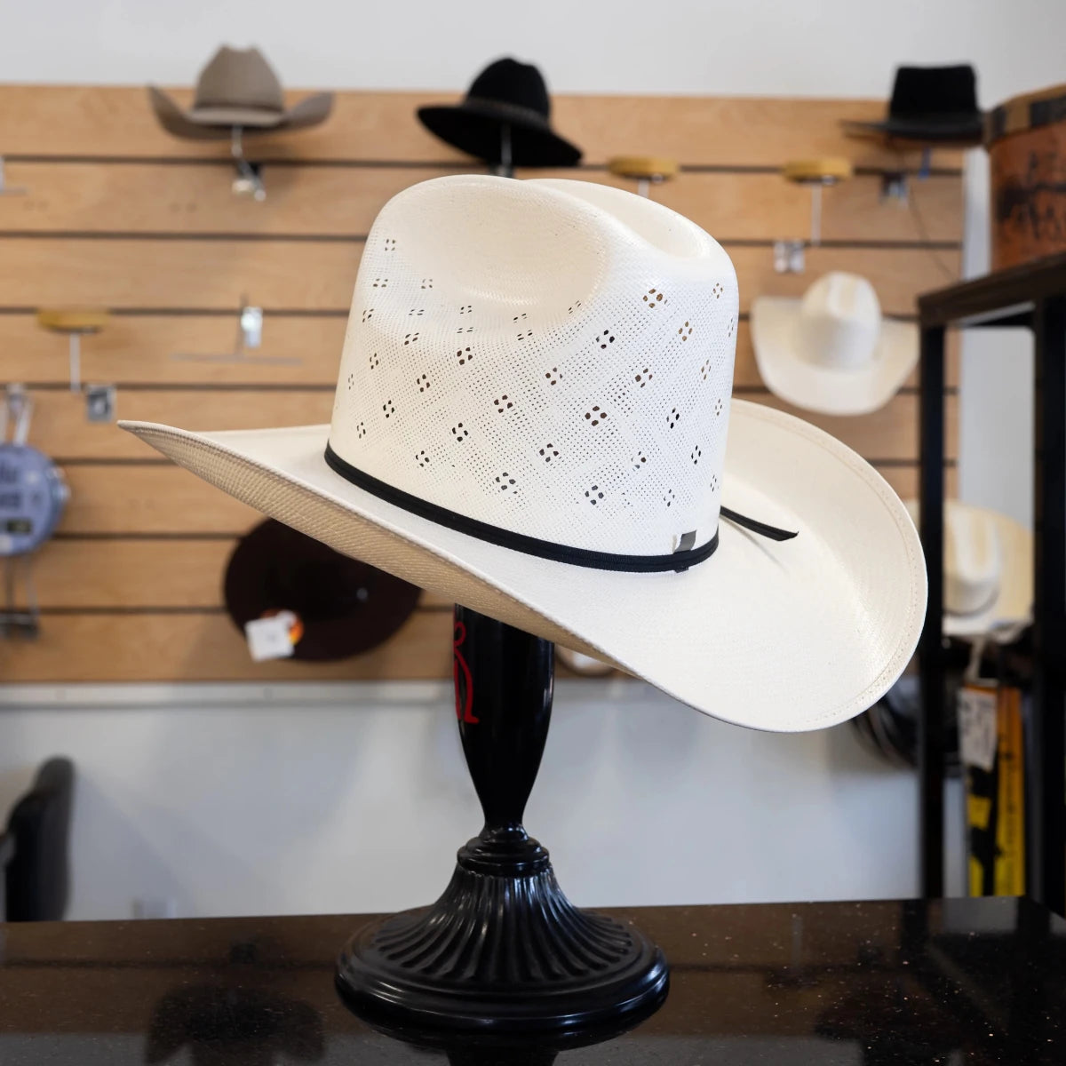 Cuernos Chuecos 100X Sonora Randa Flower Style Western Cowboy Shantung Straw Hat - OriginalWestern.com