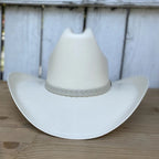 Cuernos Chuecos 100X Sonora Style Western Cowboy Shantung Straw Hat - Tall Crown - OriginalWestern.com