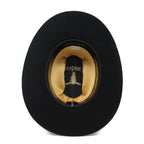 Cuernos Chuecos 10X Sinaloa Chaparral Style Beaver Fur Felt Western Cowboy Hat - Black - OriginalWestern.com
