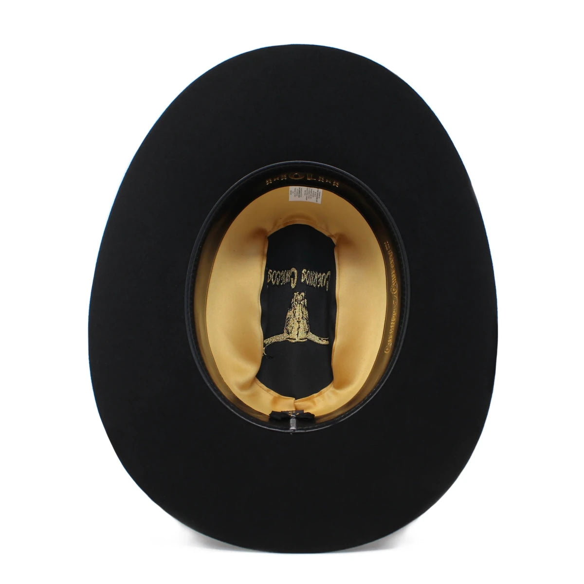 Cuernos Chuecos 10X Sinaloa Chaparral Style Beaver Fur Felt Western Cowboy Hat - Black - OriginalWestern.com