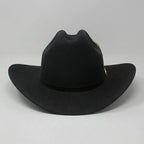 Cuernos Chuecos 10X Sinaloa Chaparral Style Beaver Fur Felt Western Cowboy Hat - Black - OriginalWestern.com