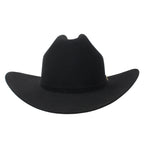 Cuernos Chuecos 10X Sinaloa Chaparral Style Beaver Fur Felt Western Cowboy Hat - Black - OriginalWestern.com