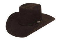 Cuernos Chuecos 10X Vakera Grizzly Style Brick Crown Fur Felt Cowboy Hat - Chocolate - OriginalWestern.com