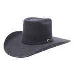 Cuernos Chuecos 10X Vakera Grizzly Style Brick Crown Fur Felt Cowboy Hat - Gray - OriginalWestern.com