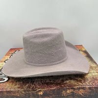 Cuernos Chuecos 10X Vakera Grizzly Style Brick Crown Fur Felt Cowboy Hat - Silverbelly - OriginalWestern.com