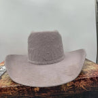 Cuernos Chuecos 10X Vakera Grizzly Style Brick Crown Fur Felt Cowboy Hat - Silverbelly - OriginalWestern.com